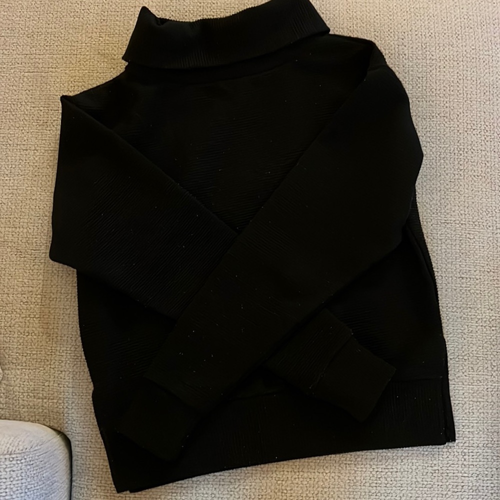 black turtleneck sweater small